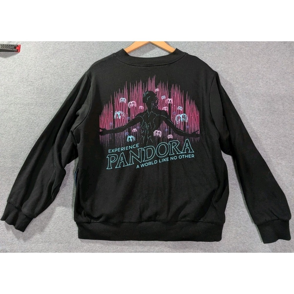 Disney Avatar Zip Jacket Black Graphic 1X Womens Fits XL Unisex Bomber